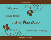 Exotic Chocolate Save the Date